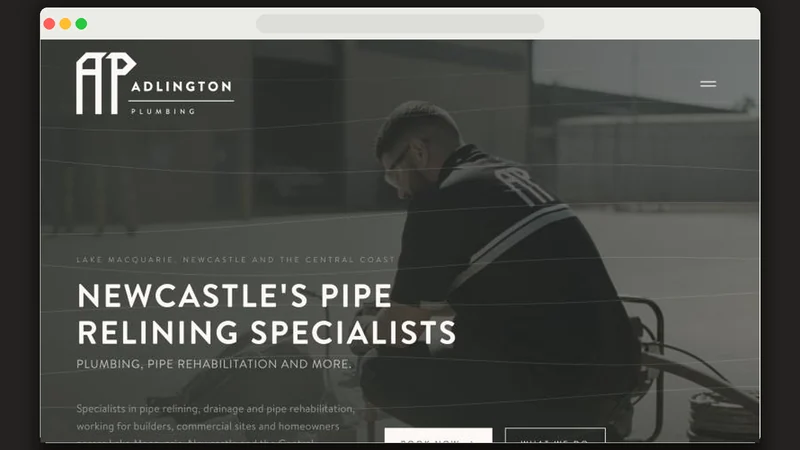 Adlington Plumbing website by Business Brother