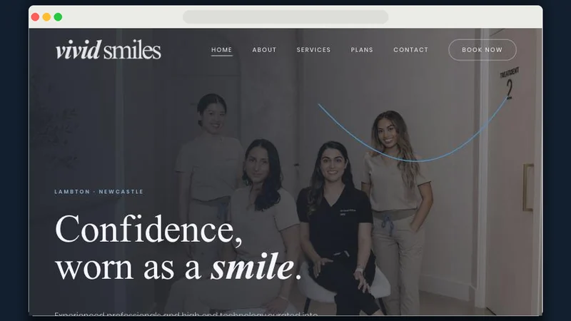 Vivid Smiles website by Business Brother